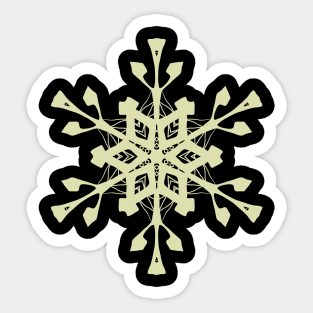 MANDALA T-SHIRT Mandala Snow Flake Sticker